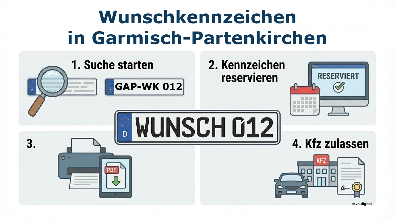 Wunschkennzeichen reservieren in Garmisch-Partenkirchen